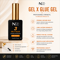 Lot de vernis gel UV 15 ml pour salon de manucure, marque privée, longue tenue, avec préparateur déshydratant, primer non acide et top coat gel pour capsules.