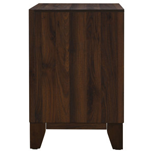 Anza <b>Walnut</b> 2-drawer Nightstand Bedside <b>Table</b> - Product Image 5
