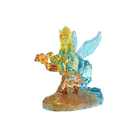 Figurine de dragon en cristal doré, ornement de maison, cadeau pour le salon et le bureau, décorations en cristal