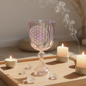 Conjunto de Taças de Cristal para Canto, Tons dos Chakras, Instrumentos de Cura Sonora Personalizados para Atacado, Terapia Sonora, Taças Sonoras - Product Image 1