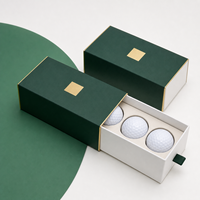 Caja de Regalo Magnética Rígida Biodegradable Personalizada para Pelotas de Golf y Accesorios, con Inserto de Espuma o Papel