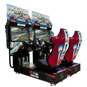 Máquina recreativa de carreras de coches operada con monedas, tipo Fruit King Crane Game, con doble pantalla y carreras dinámicas. - Product Image 6