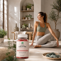 Gummies de créatine quotidiennes pour femmes sportives – Qualité de production stable, design compact et indépendant, faciles à transporter pendant l'entraînement