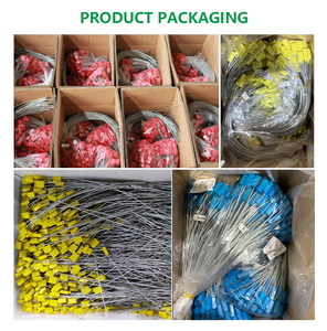 Vuông dây dẫn con dấu áp dụng với niêm phong khóa được sử dụng cho hậu cần container chống trộm có thể in dây dẫn con dấu - Product Image 5