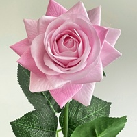Blumen Heimdekoration Echte Haptik Seidenrosen Künstliche Latex-Rosen mit Stiel