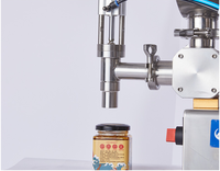Machine de remplissage robuste pour pâtes épaisses et liquides, avec mélangeur et chauffage, et trémie réglable
