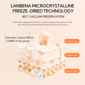 LANBENA-Suero de vitamina <span class=keywords><strong>C</strong></span> para eliminar manchas oscuras, suero iluminador para el cuidado de la piel - Product Image 4