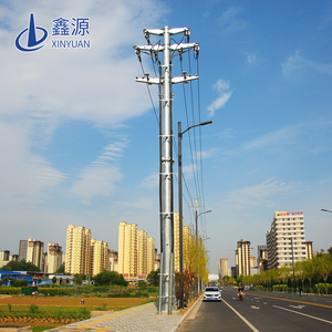 Poteau tubulaire galvanisé électrique personnalisé de 8 à 12 m, largement utilisé en Asie du Sud-Est - Product Image 1