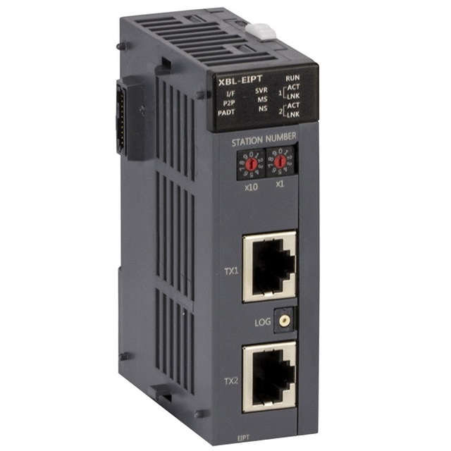 LS XBL-EIPT Ethernet Communication Expansion Module, 2 Channel, Compatible with SU/M/U Type PLCs, 290mA