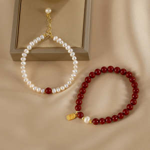 Pulsera de Perlas Naturales WENCHI con Accesorios, 400g, Joyería Elegante para un Estilo Personalizado - Product Image 5