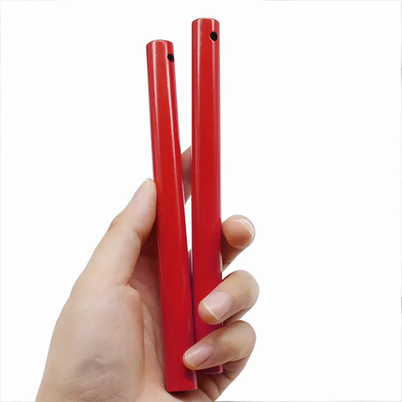 Camping 1/2 x 5 inch Drilled Hole XXL Red Protective Coating Feuerstarter Survival Firesteel Fire Starter with Strong Spark Fire