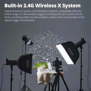 <span class=keywords><strong>Flash</strong></span> de studio professionnel Godox SK300IIIV, série de lampes pratiques avec panneau de contrôle amélioré pour studio photo et streaming - Product Image 4