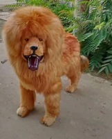 Modèle d'animal de chien simulé de grand chien de loup Modèle de loup simulé d'ornement de spécimen d'animal de fourrure véritable