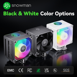 Refroidisseur d'air pour processeur PC SNOWMAN, 6 caloducs, refroidisseur de PC ITX, dissipateur thermique, <span class=keywords><strong>radiateur</strong></span>, PWM 4 broches, refroidisseur ARGB pour LGA1851 1700 1366 AM5 AM4 - Product Image 2