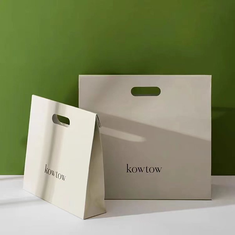 Hot-sell Printed Pattern Paper Bags Eco-friendly Foldable Reusable White Kraft Paper Packaging Bags with Handles