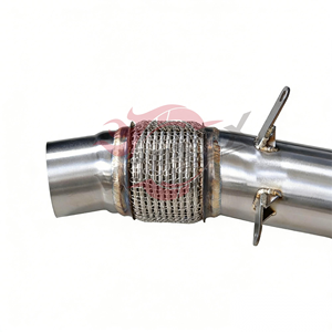 Tubo de Escape de Alto Flujo Vortex con Acabado Espejo para N55 F10/F11/F07 535i/535xi E70 X5 E71 X6 EWG 2014+ Acero Inoxidable 304 de Alta Calidad - Product Image 3