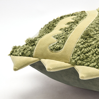 Housse de coussin décorative AIBUZHIJIA à motif crocodile brodé pour enfant