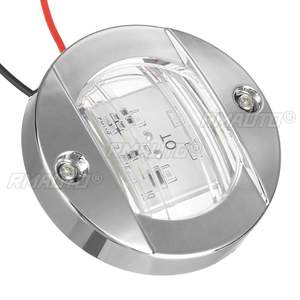4PCS Marine Boat Transom LED Stern Light Blue Amber LED Tail Lamp <b>Yacht</b> Accessories Waterproof LED Courtesy Lights - Product Image 3