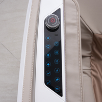 Sillón de Masaje de Gravedad Cero con Ondas Sónicas 4D 3D, Shiatsu, Amasamiento, Calefacción Eléctrica, Masaje Corporal Completo de Lujo con Riel SL