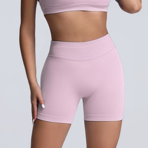 Nouvel Arrivage Personnalisé Short de Sport Sans Couture Taille Haute pour Femme, Course, Entraînement, Fitness, Gym, Yoga - Product Image 3