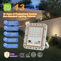 Projecteur LED 10W/20W/50W, personnalisable en usine, étanche IP65, pour extérieur, haute puissance, avec télécommande, OEM/ODM