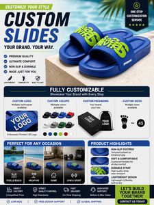 Chaussures de plage Henghao, pantoufles d'intérieur pour hommes, tongs de plage antidérapantes, tongs personnalisées avec logo - Product Image 2