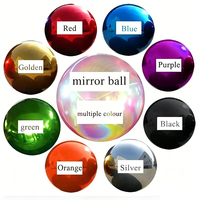 Ballon miroir gonflable irisé, sphère en PVC, décoration de mariage, fête de Noël, gros ballons décoratifs brillants en forme d'œuf