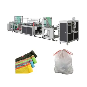 Machine de fabrication de sacs à ordures à cordon de serrage, équipement de conversion de sacs à ordures