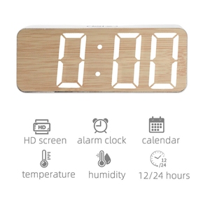 Bán buôn Đồng hồ thông minh snooze ngày temperture HD màn hình hiển thị lớn màn hình mặt trời mọc dẫn đồng hồ báo thức - Product Image 2