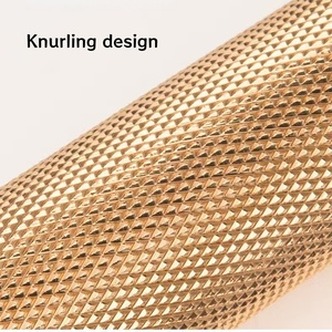 มือจับประตูแบบก้านโยกทรงกลม แข็งแรงทนทาน สีบรอนซ์ทองเหลือง ลายกันรอยขีดข่วน พร้อมชุดล็อคและโรเซตต์ สำหรับประตูภายใน - Product Image 4