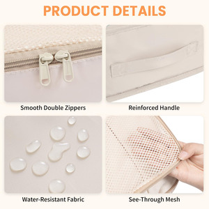 Organiseurs de bagages de voyage, cubes de rangement pour valises anti-déchirure - Product Image 4
