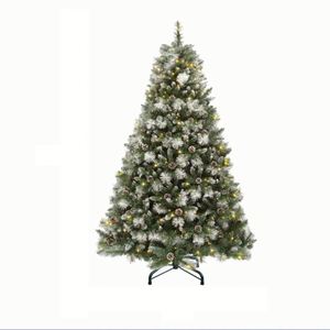 Luxury Large Pre-lit 180 cm PET Artificial <b>Christmas</b> <b>Tree</b> Warm Lights Pointed Tip Commercial Floor <b>Standing</b> Decor Dense Hotel - Product Image 4