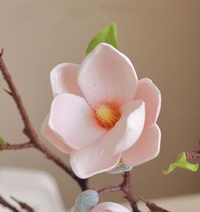 Nuevo tacto Real simulado EVA <span class=keywords><strong>Yulan</strong></span> arte Artificial <span class=keywords><strong>Magnolia</strong></span> para el hogar boda escenario carretera guía decoración arreglo floral - Product Image 6