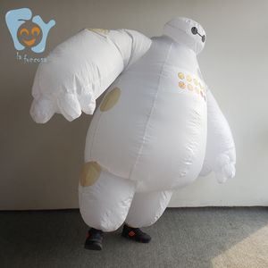 Disfraz de <span class=keywords><strong>robot</strong></span> Baymax inflable gigante de Halloween, productos de costura, Mini ventilador y caja de batería, sombrero Led de Año Nuevo, La Funcosa - Product Image 3