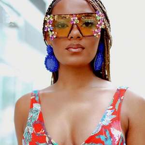 Gafas de Sol Cuadradas de Moda de Lujo para Mujer 2020, Lentes Degradadas, Gafas de Sol Grandes con Diamantes de Colores - Product Image 3