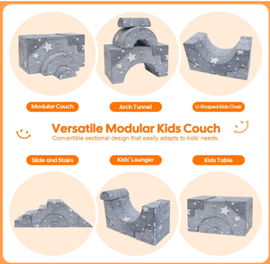 Bloques de Espuma Suaves para Bebés, Personalizados OEM/ODM, para Jugar y Escalar, Sofá Cama Infantil Creativo, Multifuncional - Product Image 4
