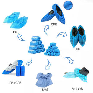 Penutup mesin sepatu penutup sepatu pp sekali pakai medis penutup sepatu antiselip sekali pakai pelindung kain OEM medis sekali pakai - Product Image 2