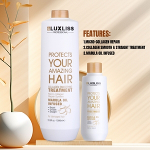 LUXLISS Salon proteico idratante riparazione danneggiato lucido lucido lisciante collagene crema per il trattamento dei <span class=keywords><strong>capelli</strong></span> per i <span class=keywords><strong>capelli</strong></span> danneggiati - Product Image 4