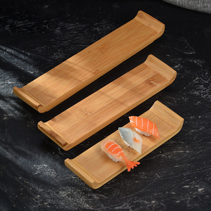 Bandeja de tablero de <span class=keywords><strong>sushi</strong></span> Bandeja decorativa Barco de <span class=keywords><strong>sushi</strong></span> de madera Sashimi Barco Bandeja de <span class=keywords><strong>sushi</strong></span> Plato de preparación de comidas Aperitivo Plato de servicio Puente <span class=keywords><strong>Su</strong></span> - Product Image 3