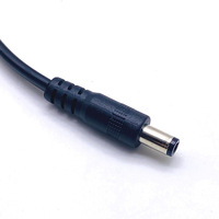 Ligne de distribution personnalisée DC5.5x2.5 un à deux avec 2 prises DC Shunt adaptateur connecteur Jack