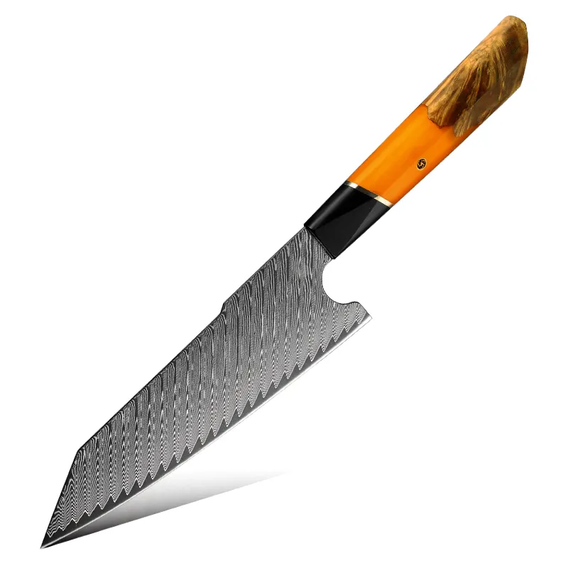 מקצועי 67 שכבות יפני AUS10 דמשק פלדת סכין מטבח חיתוך קליבר kiritsuke סכין
