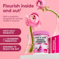 Capsules de probiotiques pour femmes, 30 unités, sans OGM, sans gluten, 50 milliards d'UFC, complément probiotique quotidien pour femmes, vente en gros