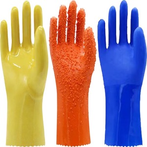 ถุงมือทำงานแบบมีหัวใจยางในตัว เคลือบยาง บุขนแกะ กันน้ำ ทนน้ำมัน สำหรับงานอุตสาหกรรม ก่อสร้าง และทำสวน - Product Image 2