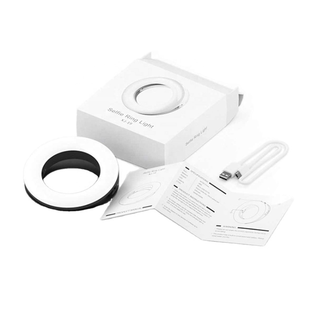 40 LED Mobile Phone Selfie Ring Flash Lens Beauty Fill Light Lamp Portable Clip for Photo Camera for Cell Phone Charged
