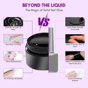 High Quality Professional Quick Building <strong>Nail</strong> Extend Tool Solid Extension UV <strong>Gel</strong> <strong>Nail</strong> Tips Glue <strong>Gel</strong> - Product Image 2