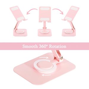 Gifts for Girls Flexible Metal Non-slip 360 Degree Desk Medal Foldable Mobile Phone & <b>Tablet</b> <b>Holder</b> - Product Image 2