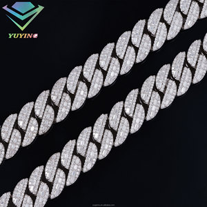 VVS Moissanite GRA ใบรับรอง925เงิน18K ชุบทอง18K สร้อยข้อมือฮิปฮอปโซ่เพชรมรกตตัดกระพุ้งเย็นคิวบา - Product Image 4
