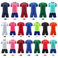 Jugend uniformen Set Club Fußball uniform Benutzer definierte Team Name und Nummer Atmungsaktive Polyester Fußball trikot Kits Fußball trikot