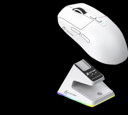 Attack Shark X6 RGB Wireless Tri-Mode Mouse PixArt PAW3395 WithTouch Magnetic Charging Base