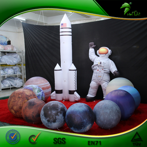 Led inflable personalizado astronauta modelo de planeta serie espacial modelo Spaceman y cohete - Product Image 3